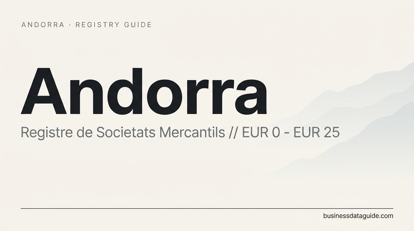 Andorra company registry guide cover