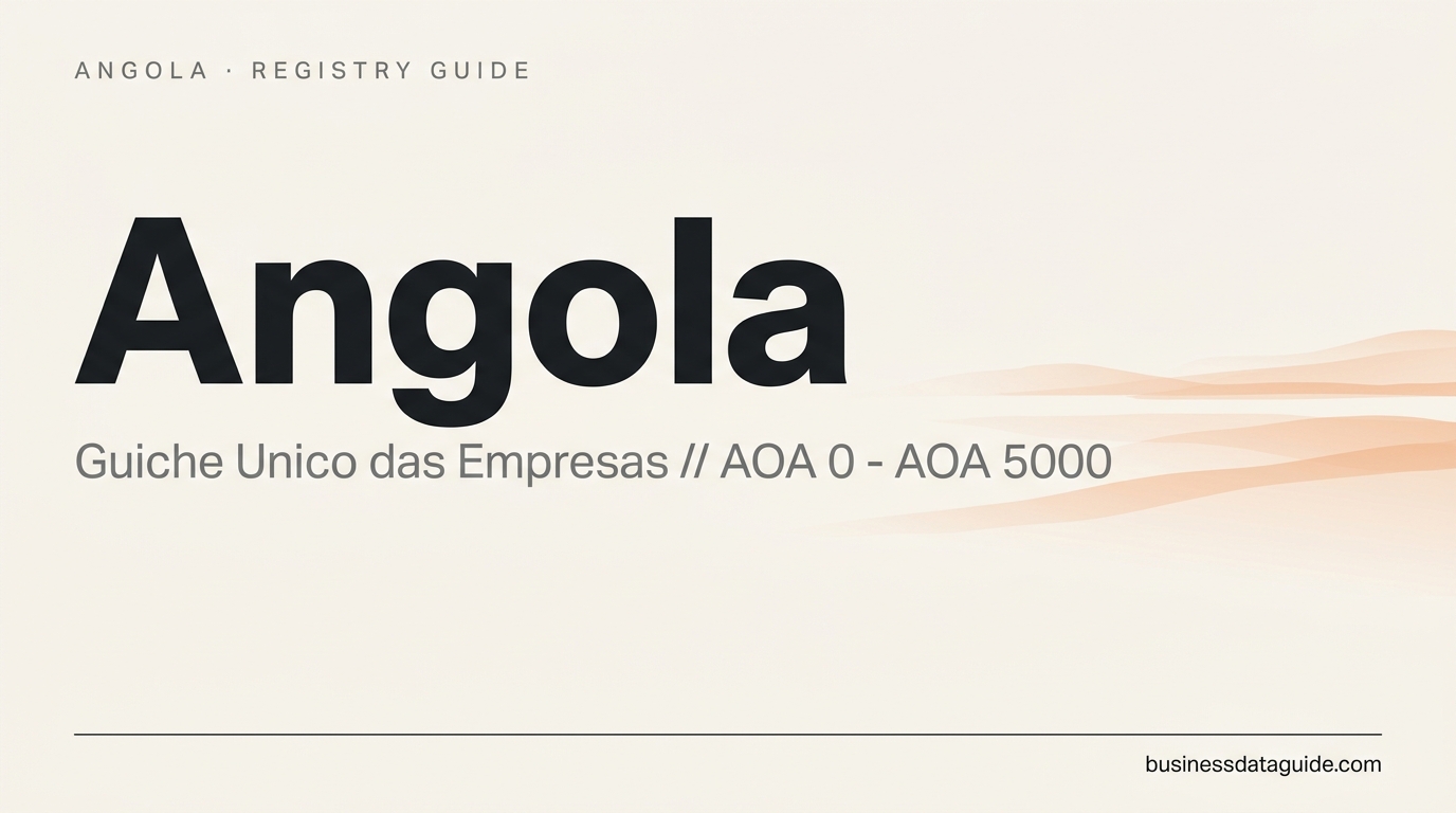 Angola company registry guide cover