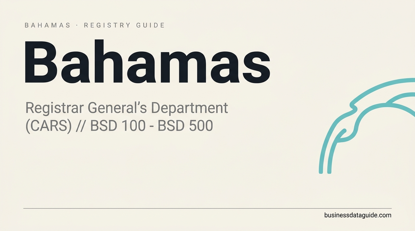 Bahamas company registry guide cover