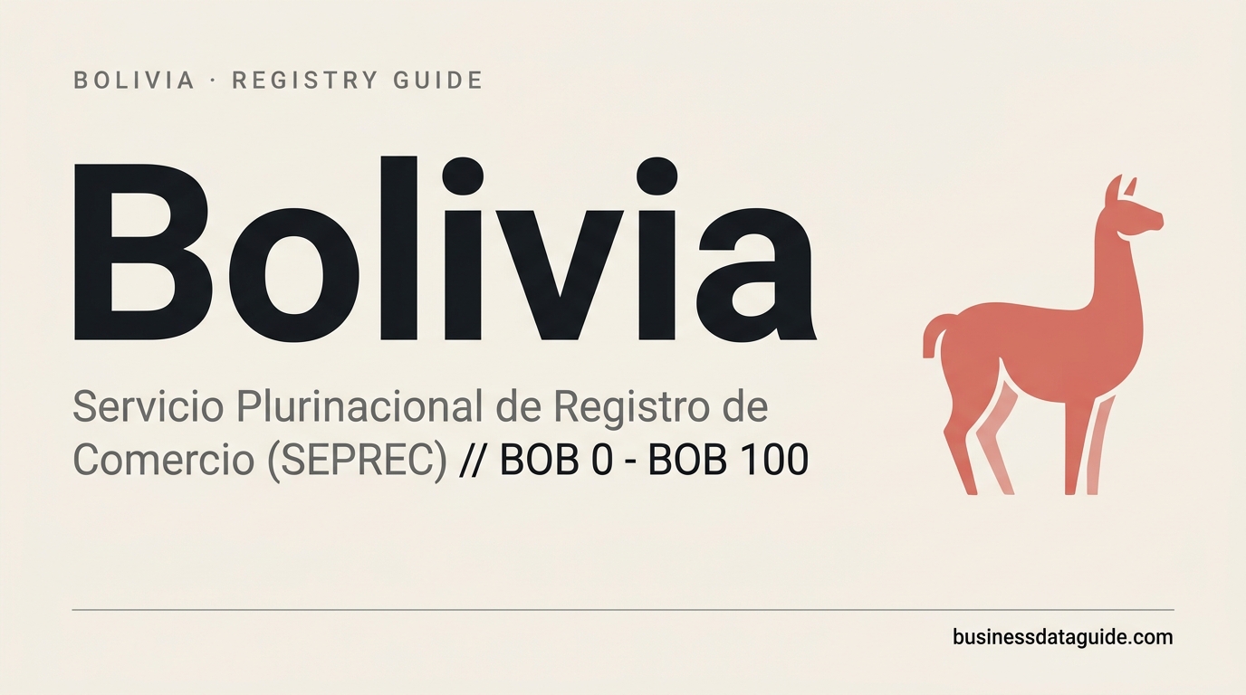 Bolivia company registry guide cover