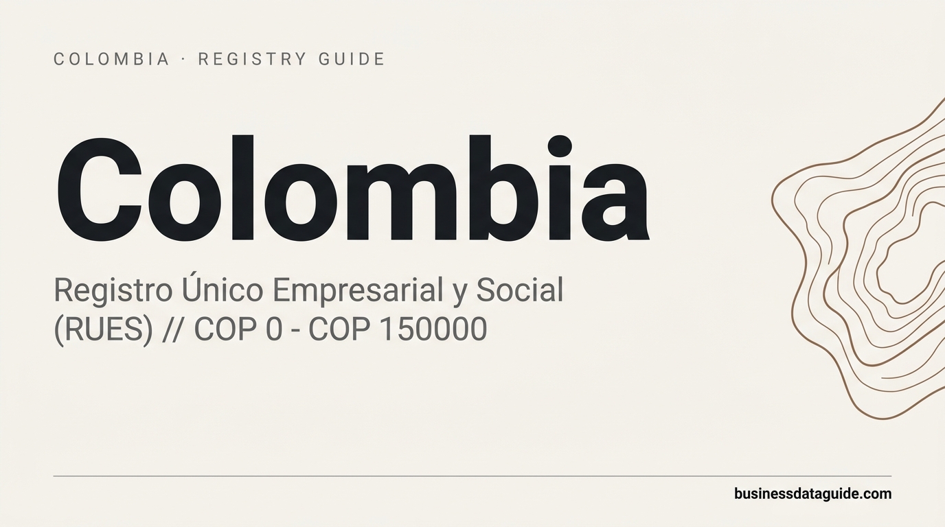 Colombia company registry guide cover