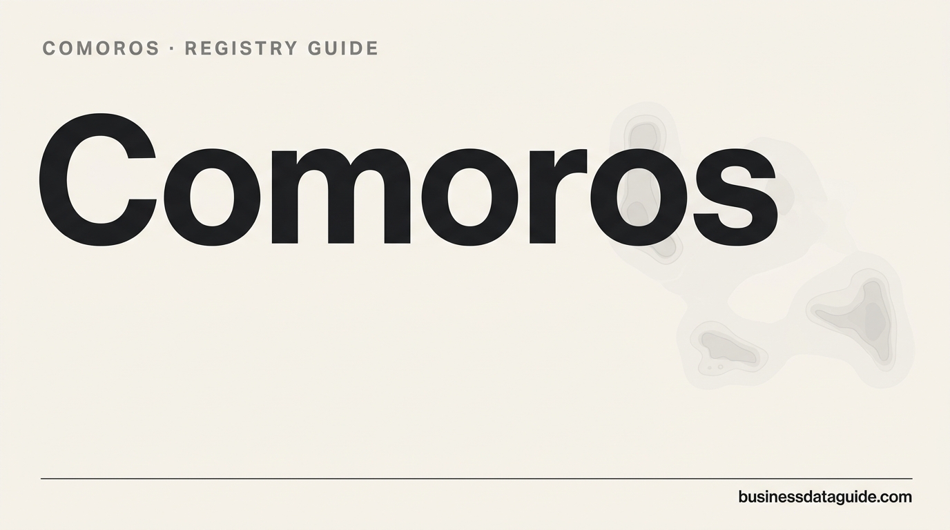 Comoros company registry guide cover