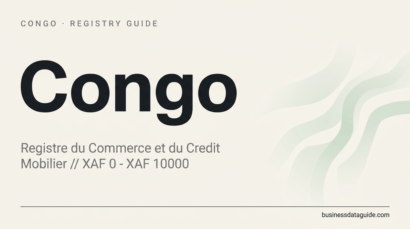 Congo (Republic of the Congo) company registry guide cover