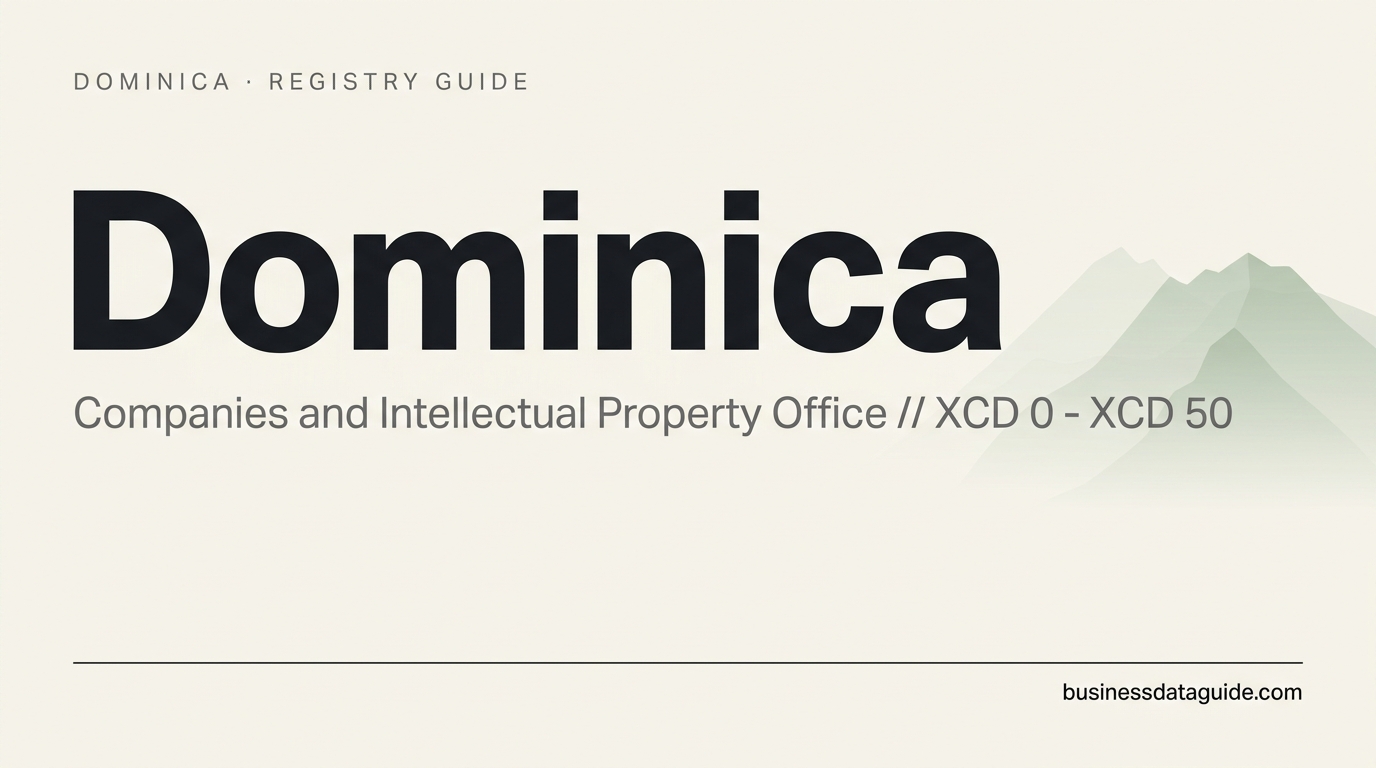 Dominica company registry guide cover