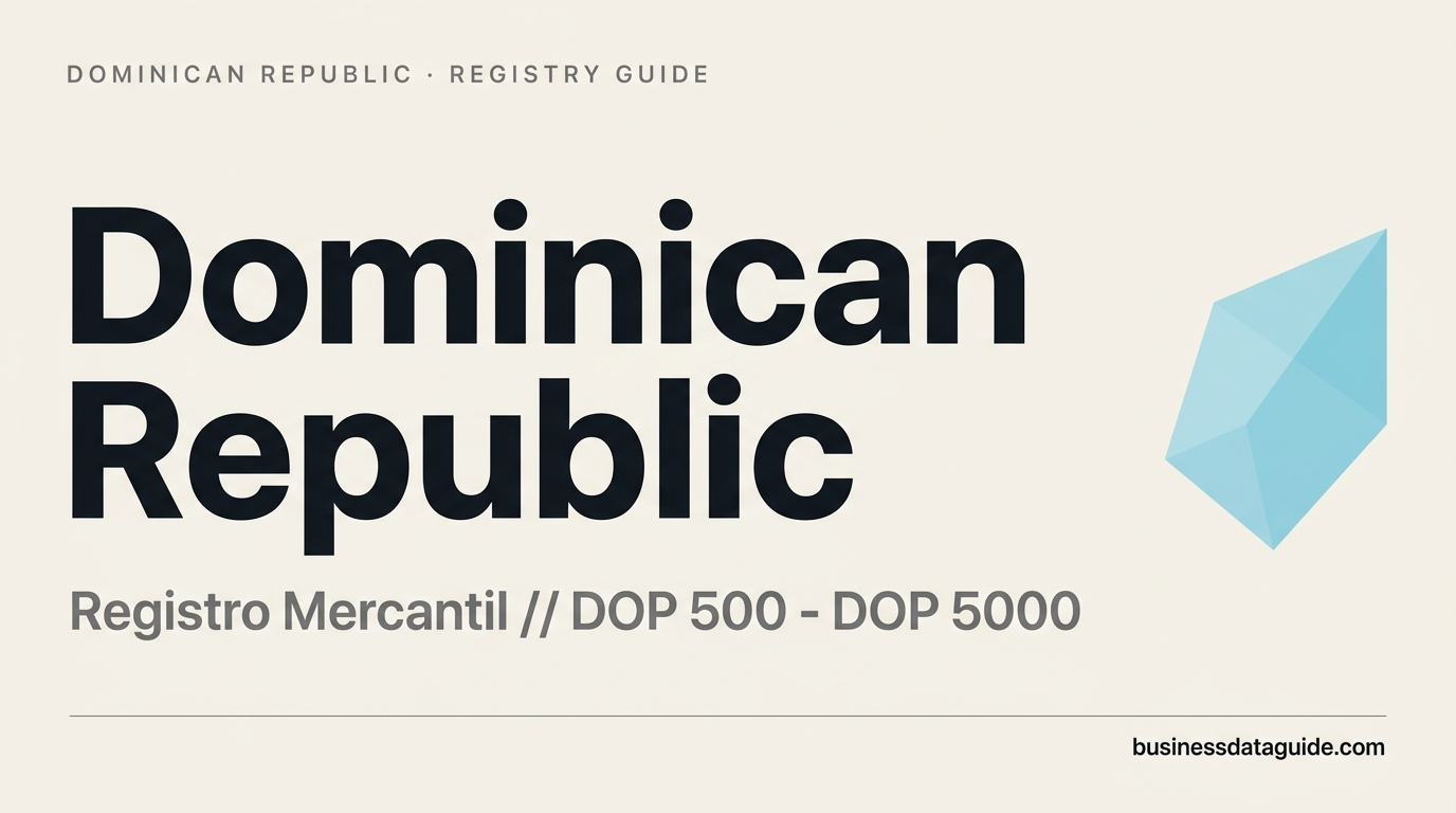 Dominican Republic company registry guide cover