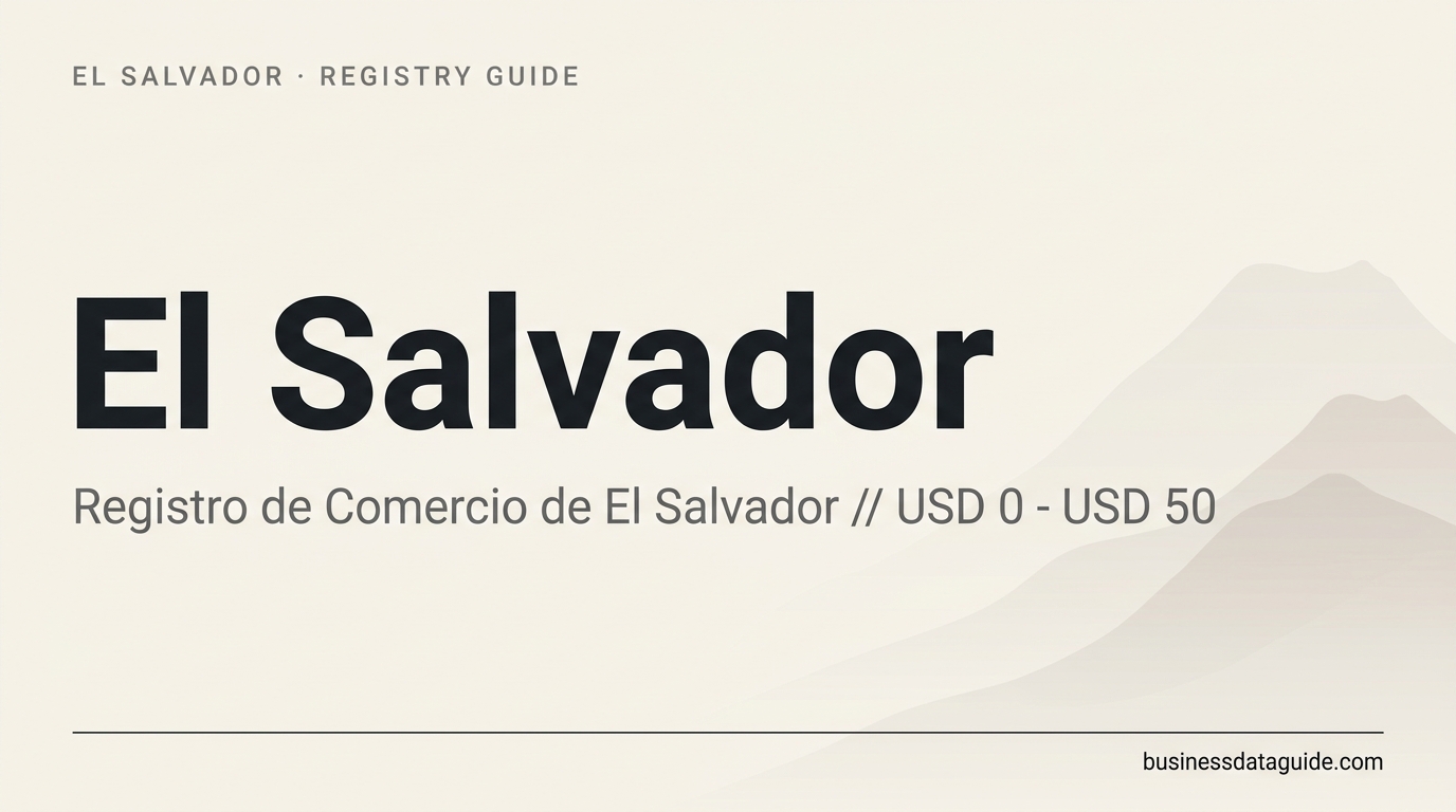 El Salvador company registry guide cover