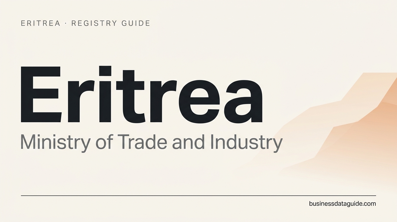 Eritrea company registry guide cover