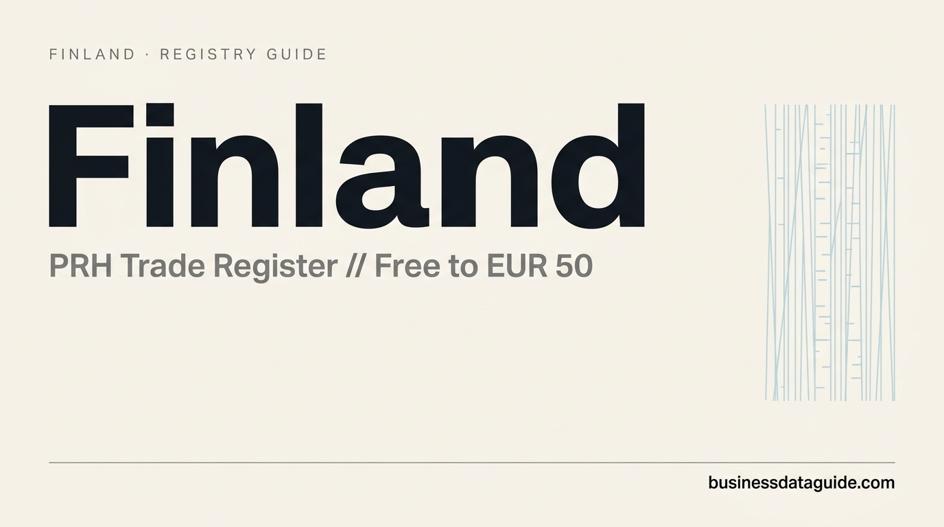 Finland company registry guide cover
