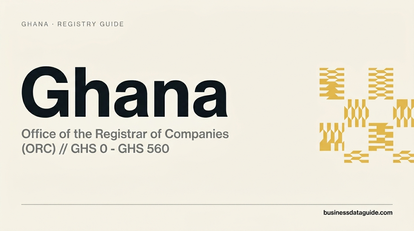 Ghana company registry guide cover