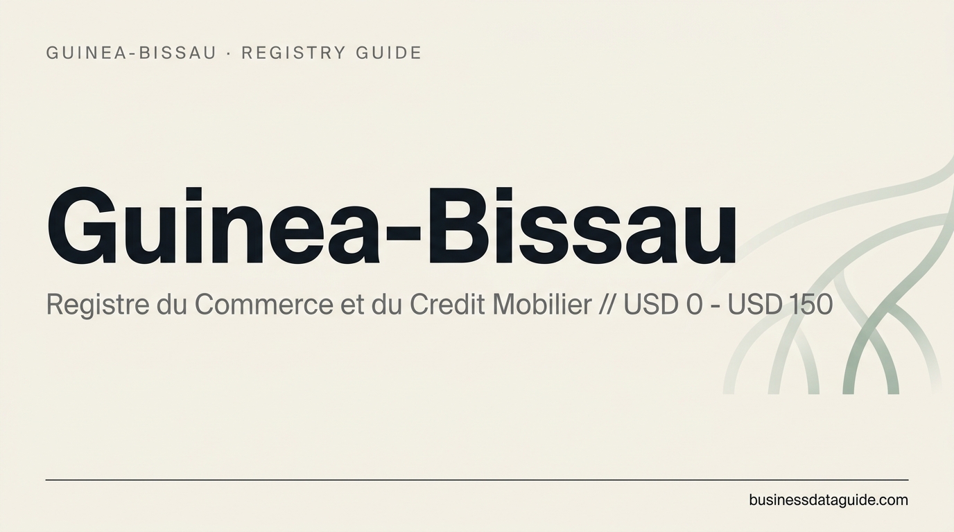 Guinea-Bissau company registry guide cover