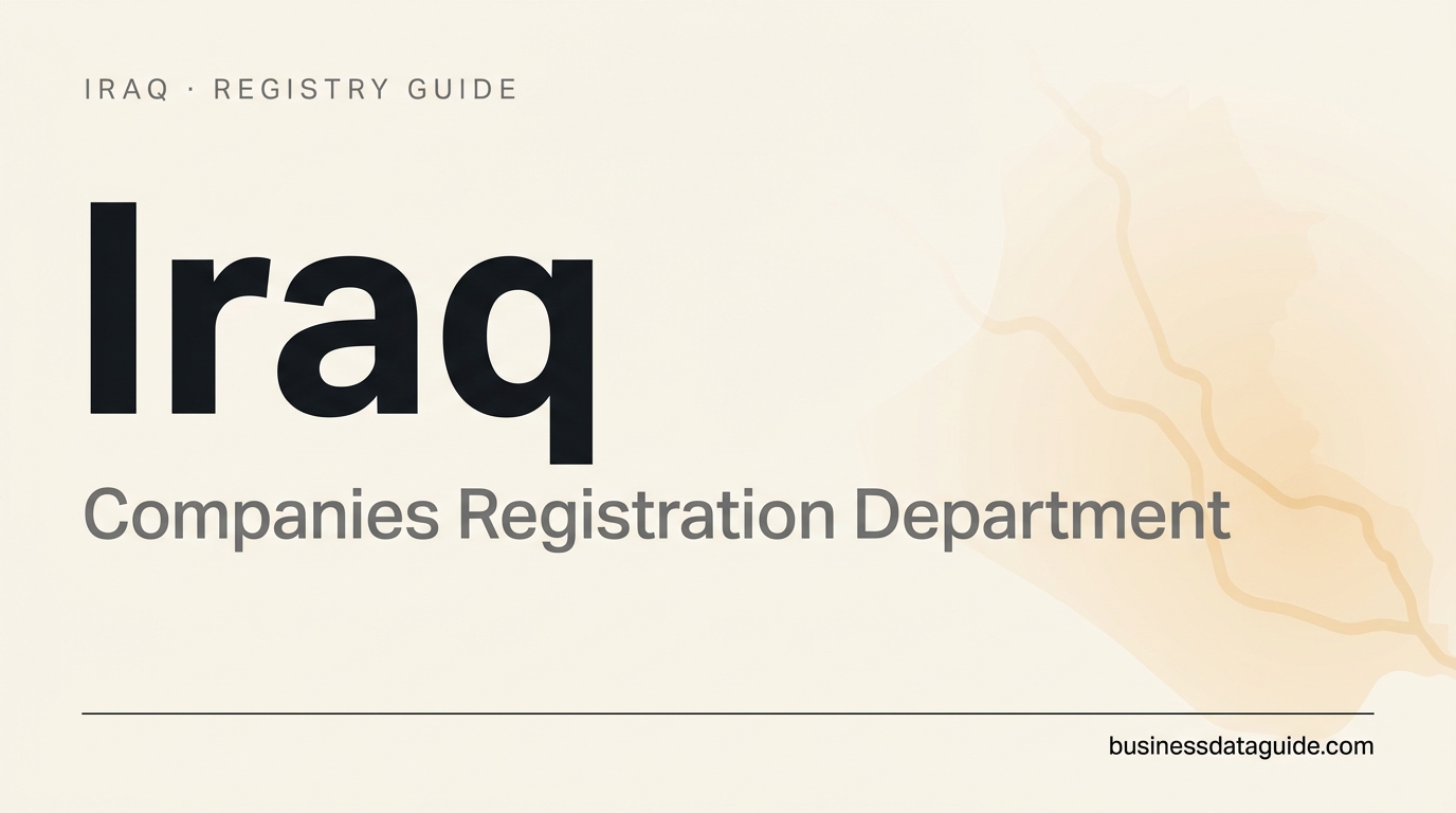 Iraq company registry guide cover