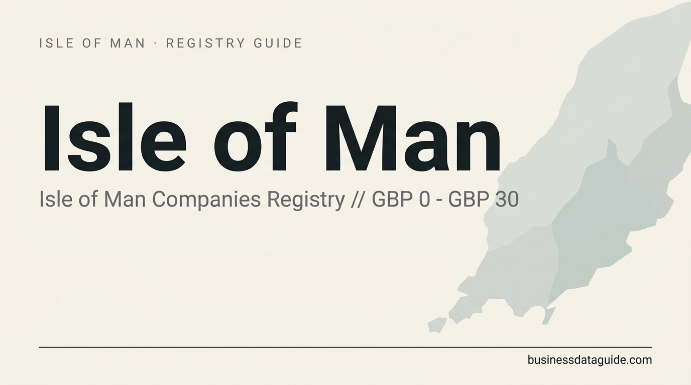 Isle of Man company registry guide cover