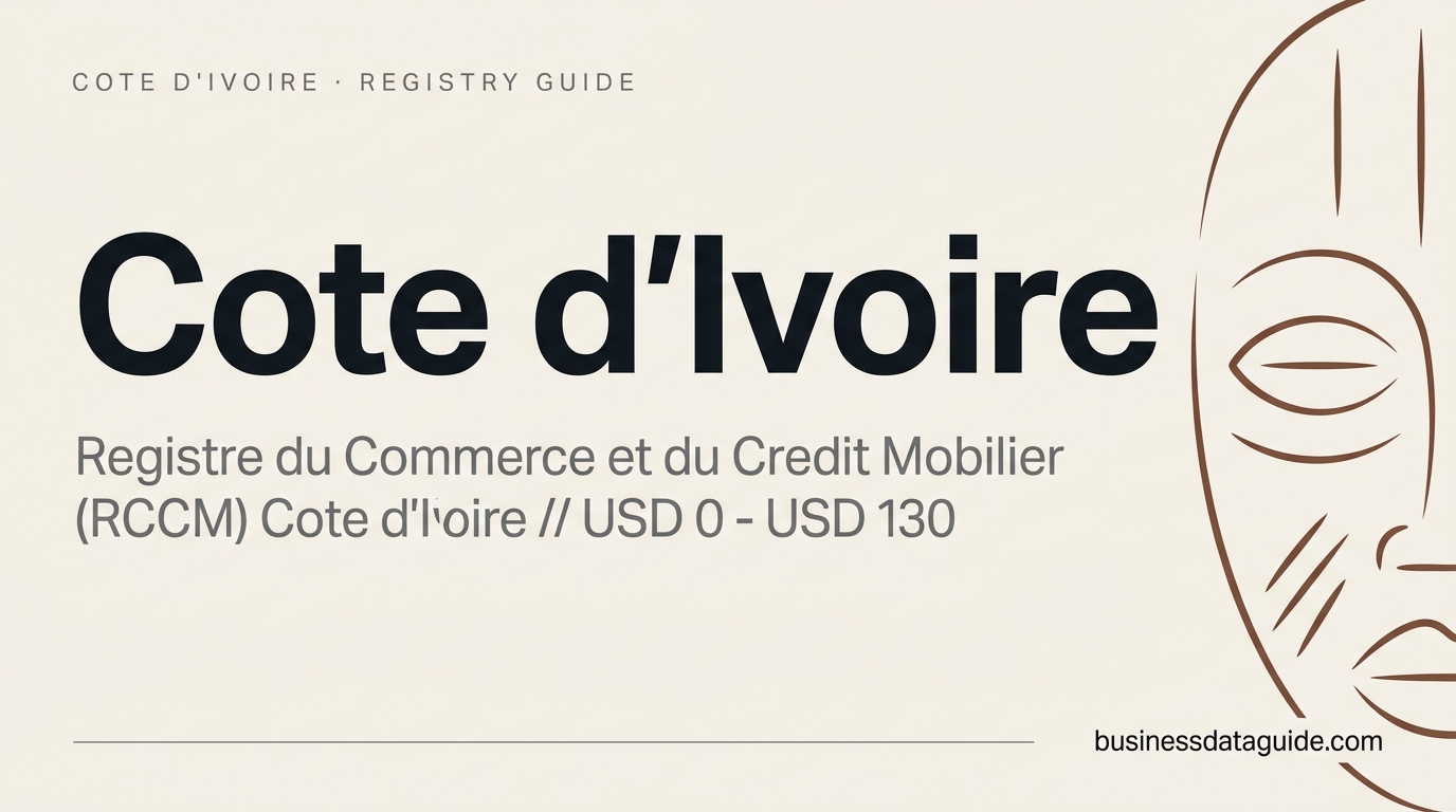 Cote d'Ivoire company registry guide cover