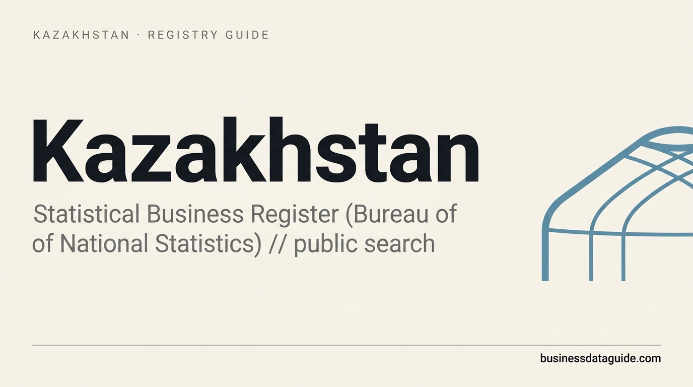 Kazakhstan company registry guide cover
