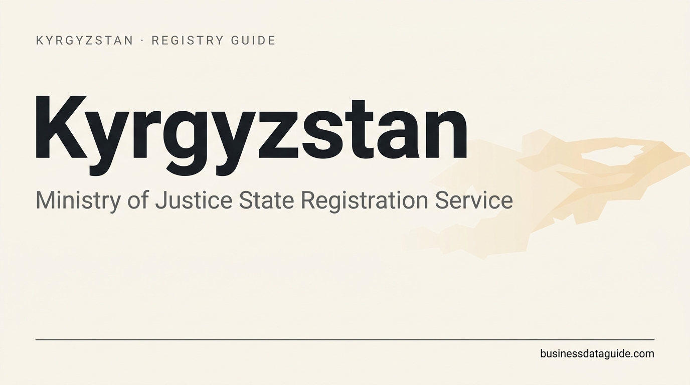 Kyrgyzstan company registry guide cover