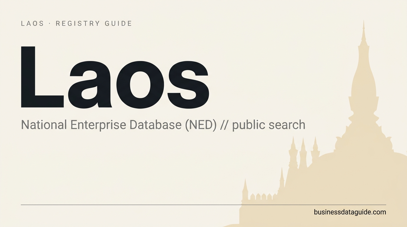 Laos company registry guide cover