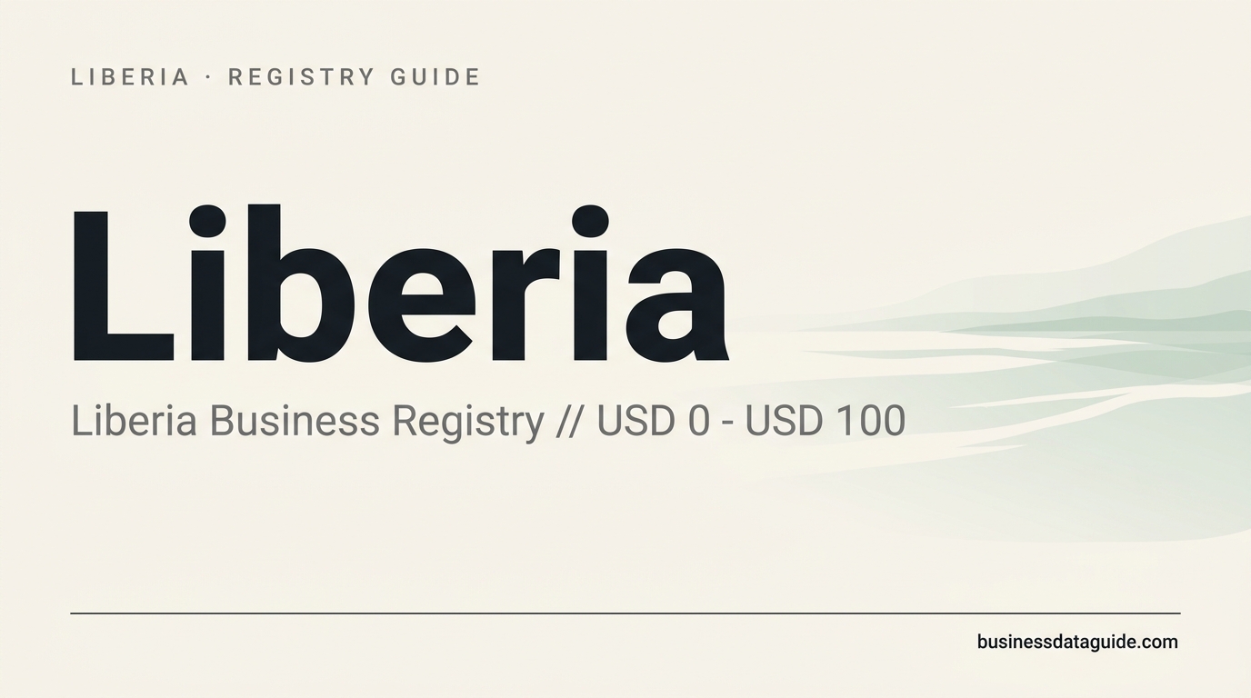 Liberia company registry guide cover