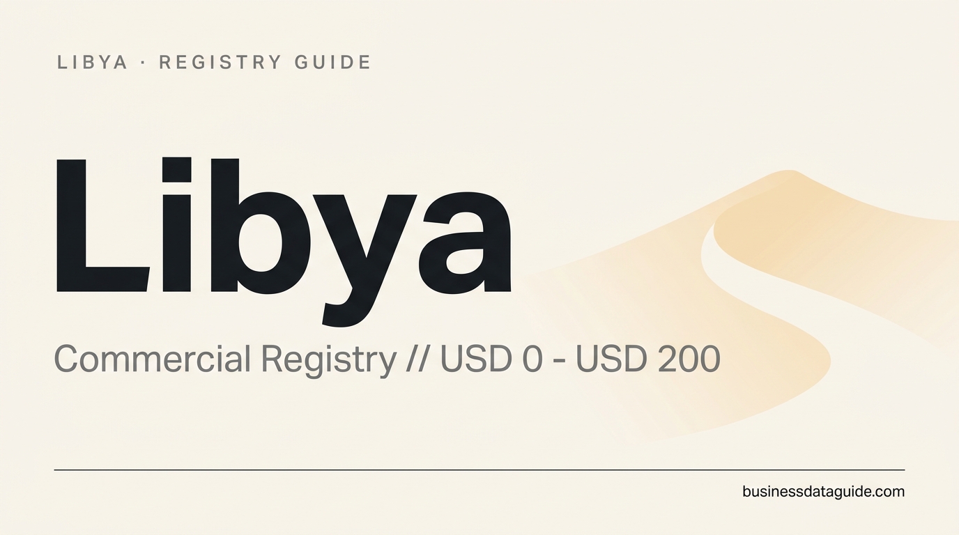 Libya company registry guide cover