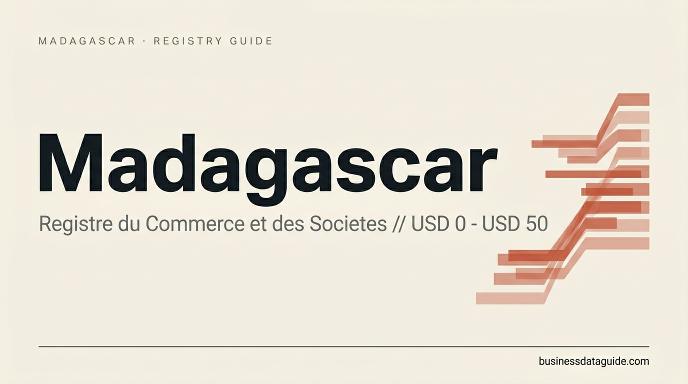 Madagascar company registry guide cover