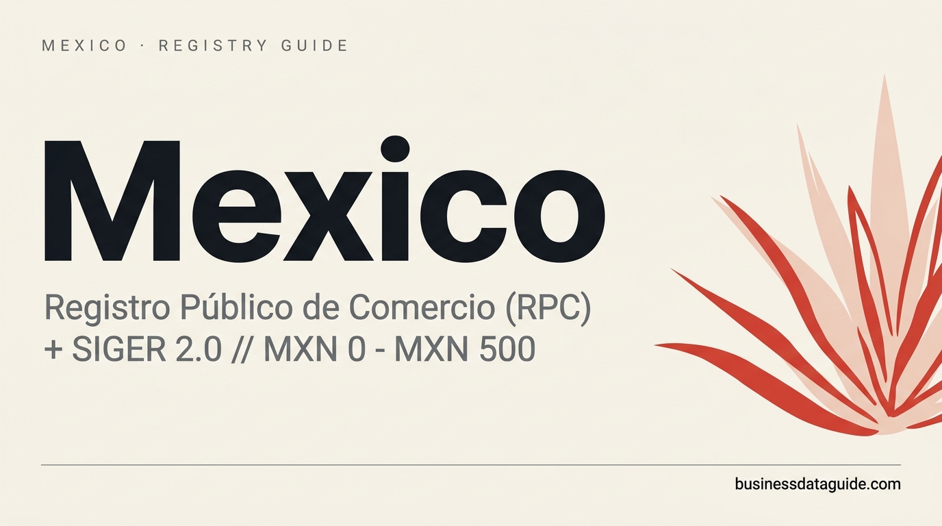 Mexico company registry guide cover