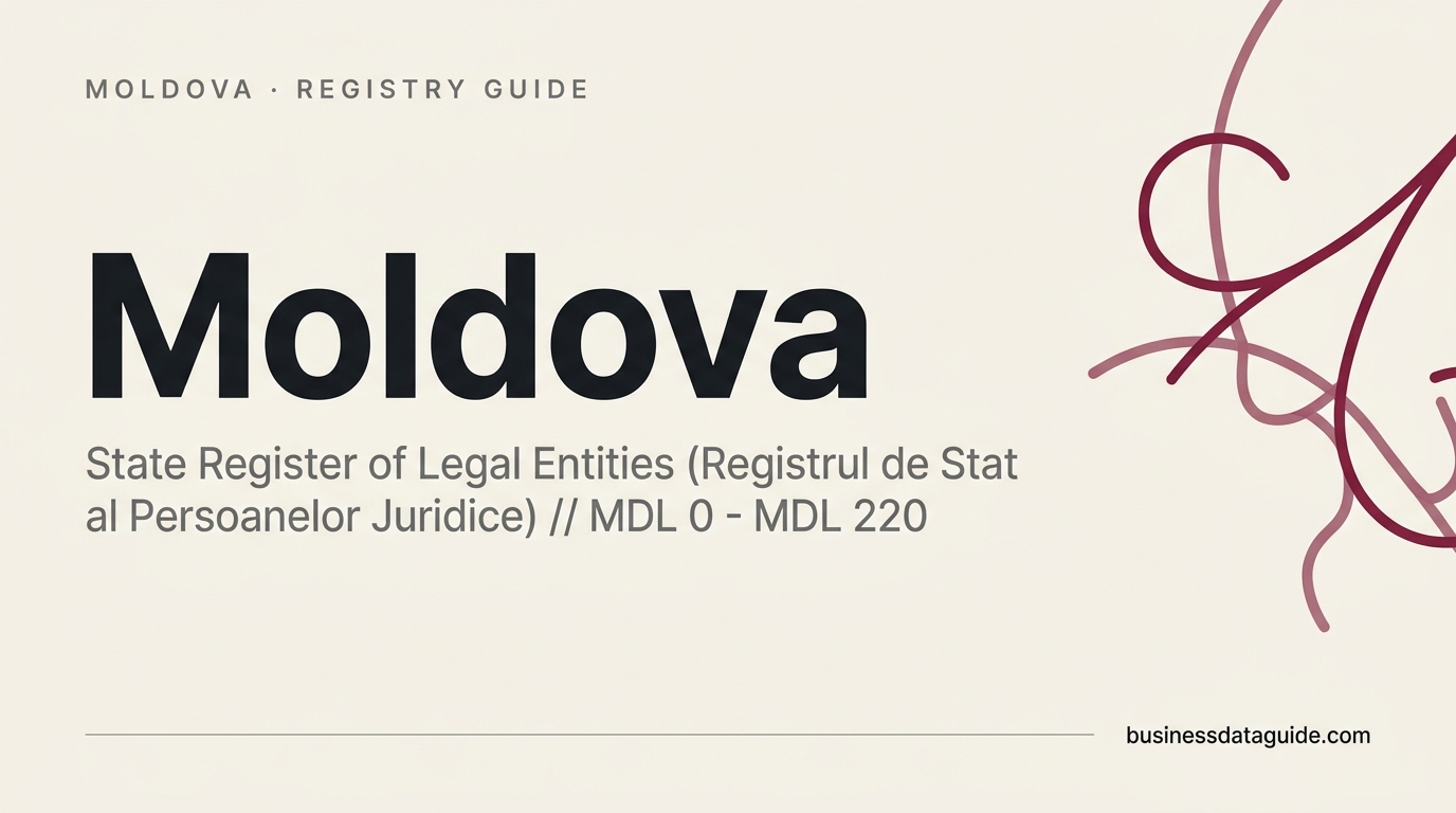 Moldova company registry guide cover