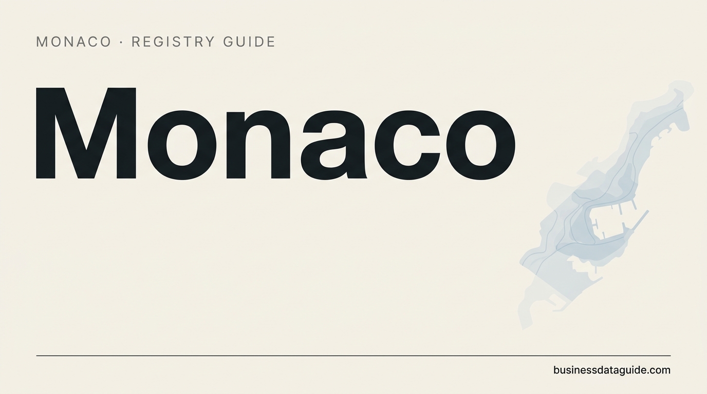 Monaco company registry guide cover