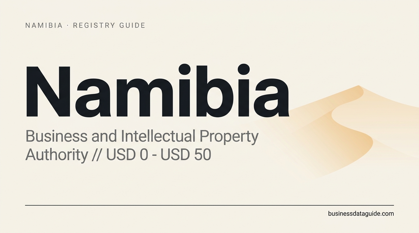 Namibia company registry guide cover