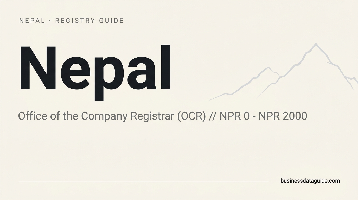 Nepal company registry guide cover