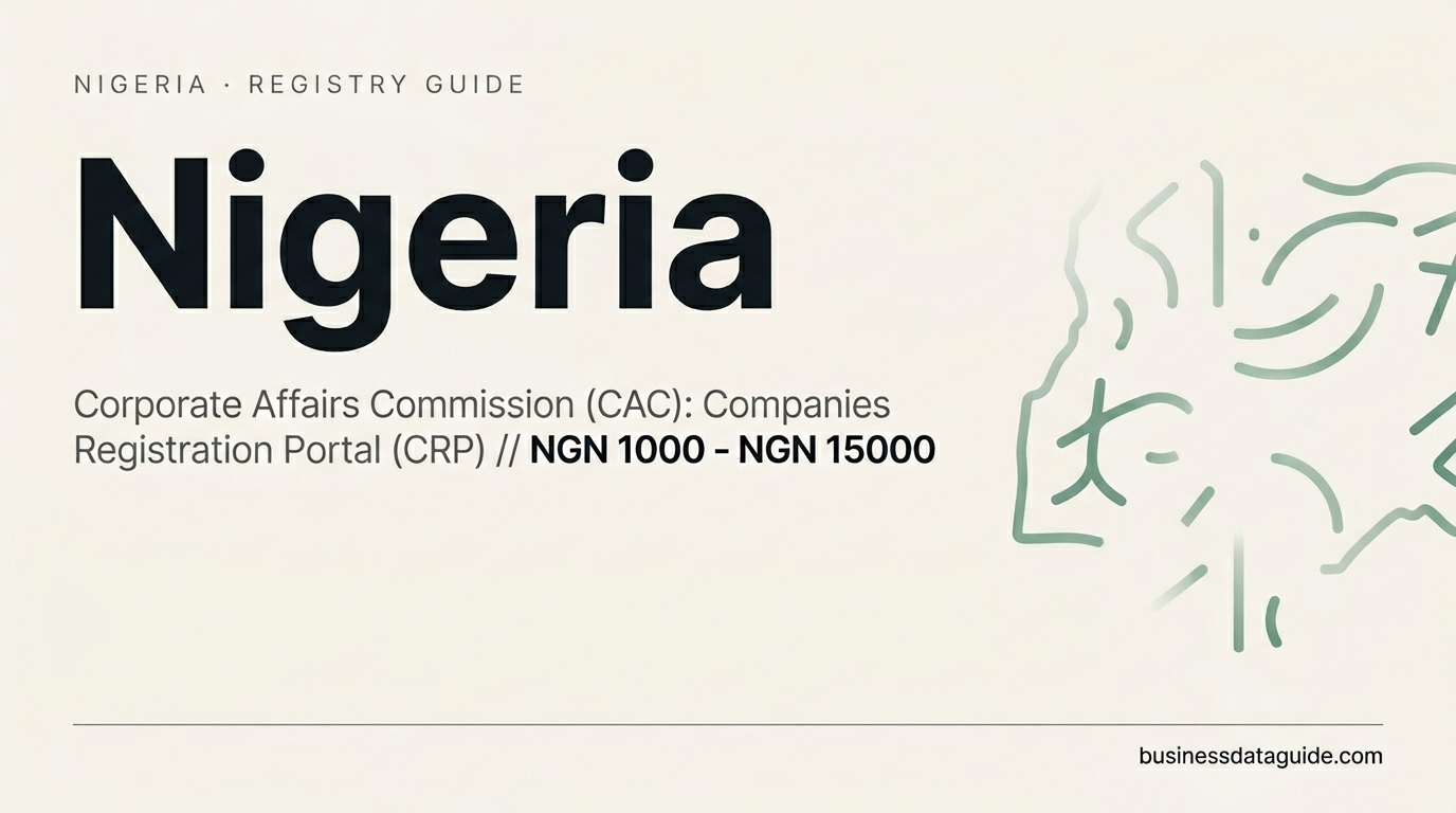 Nigeria company registry guide cover