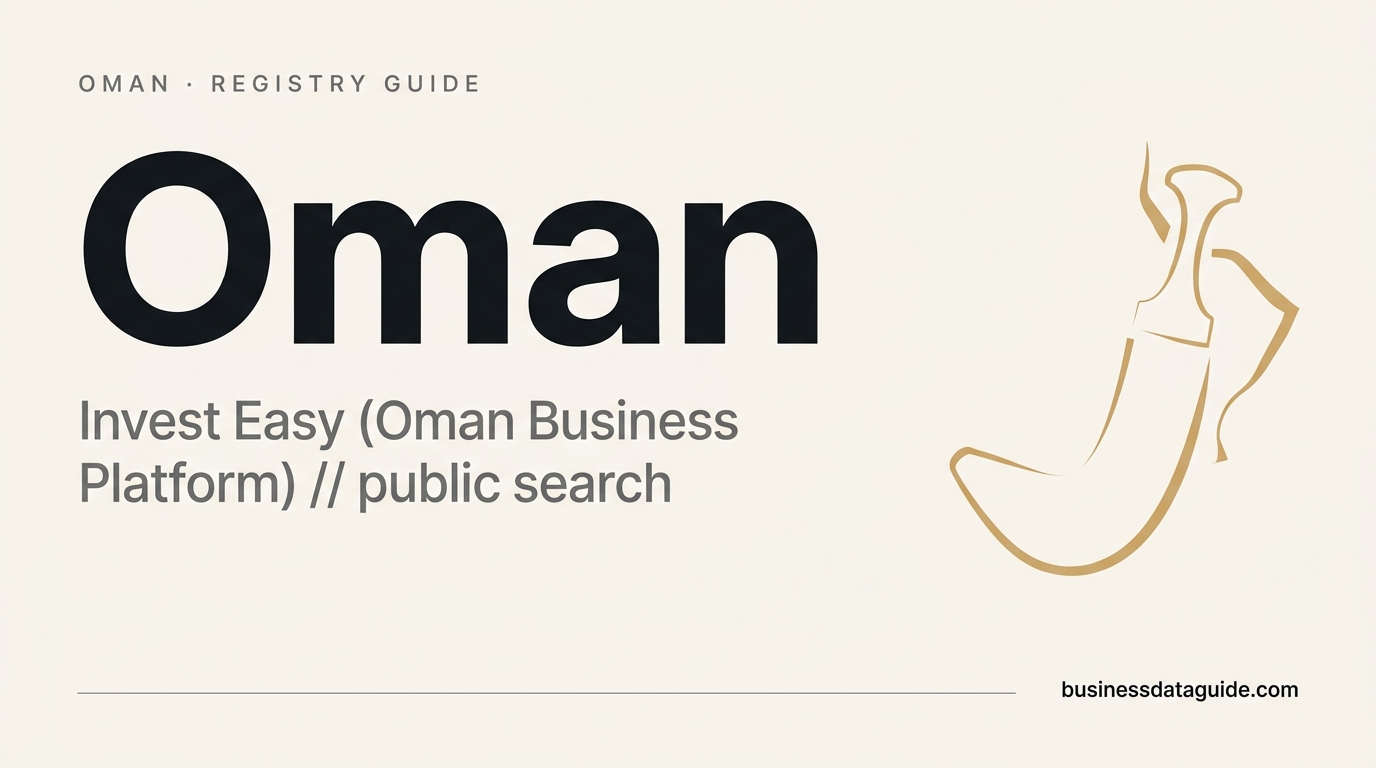 Oman company registry guide cover