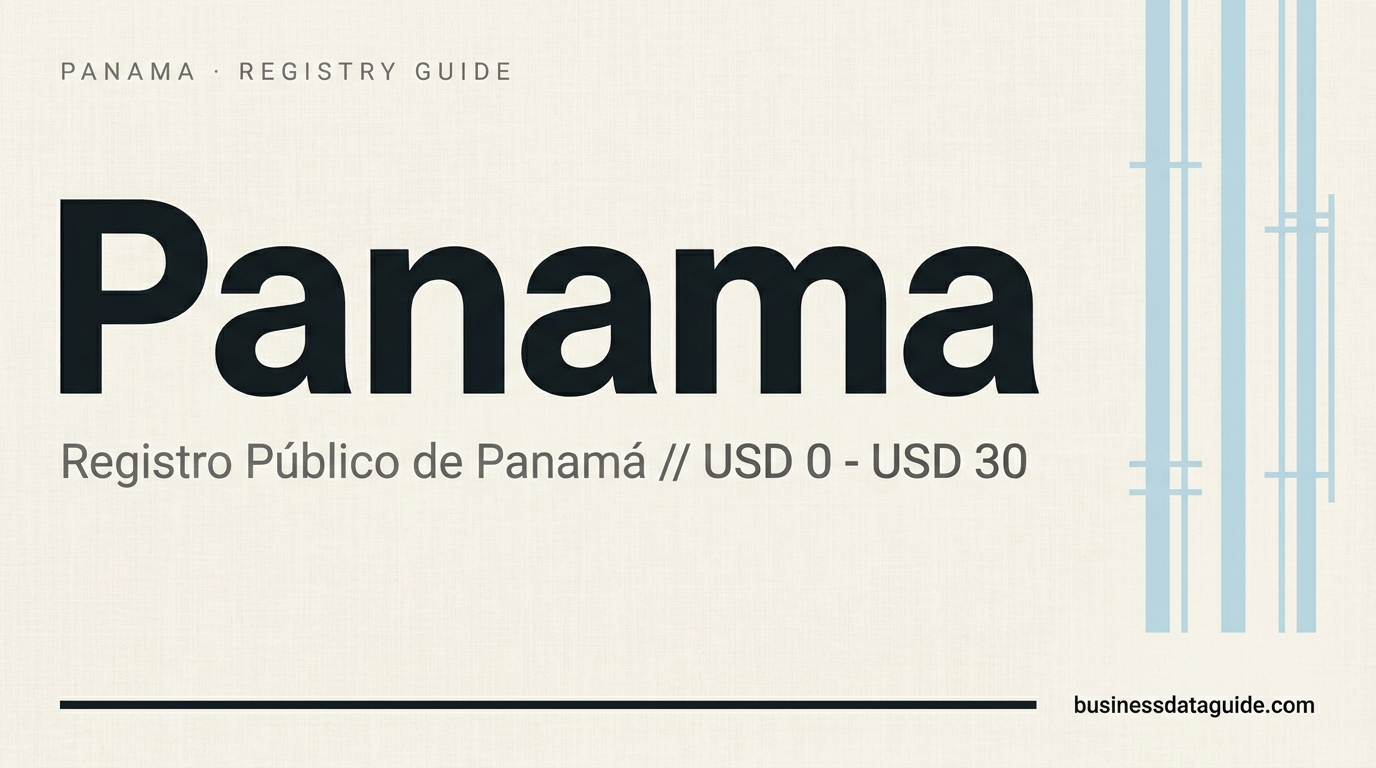 Panama company registry guide cover