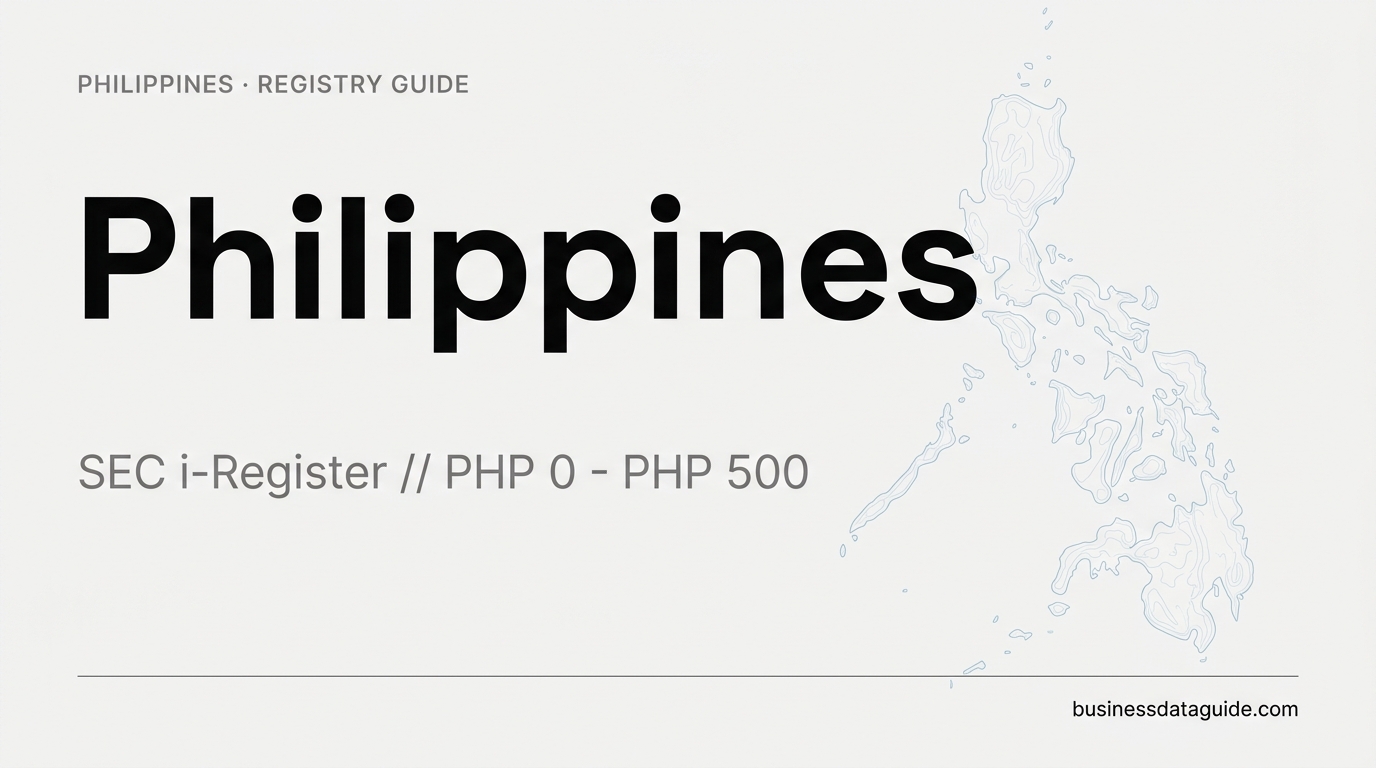 Philippines company registry guide cover