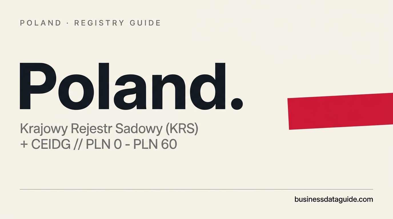 Poland company registry guide cover