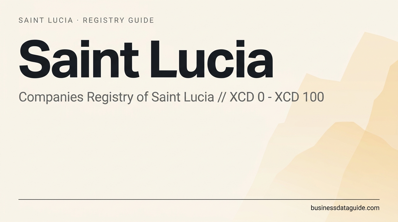 Saint Lucia company registry guide cover