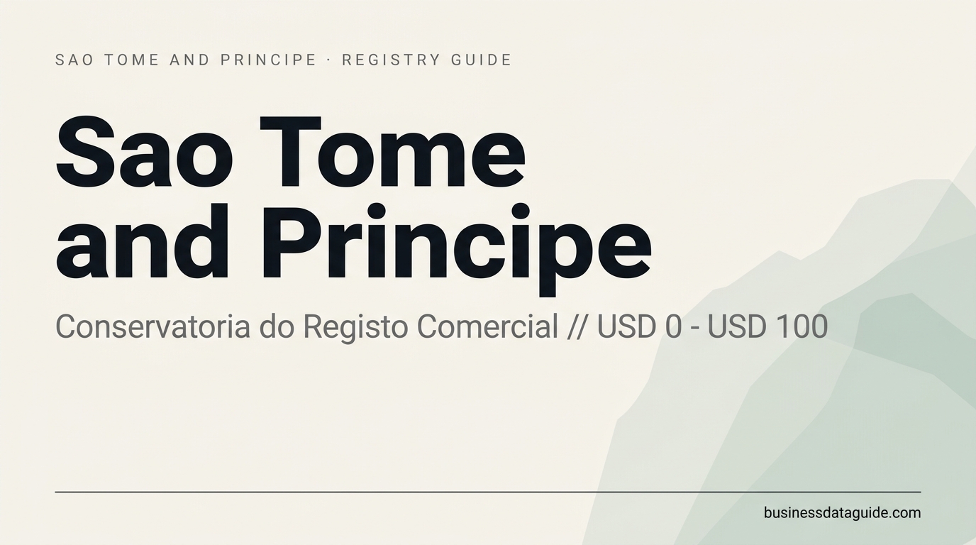 São Tomé and Príncipe company registry guide cover
