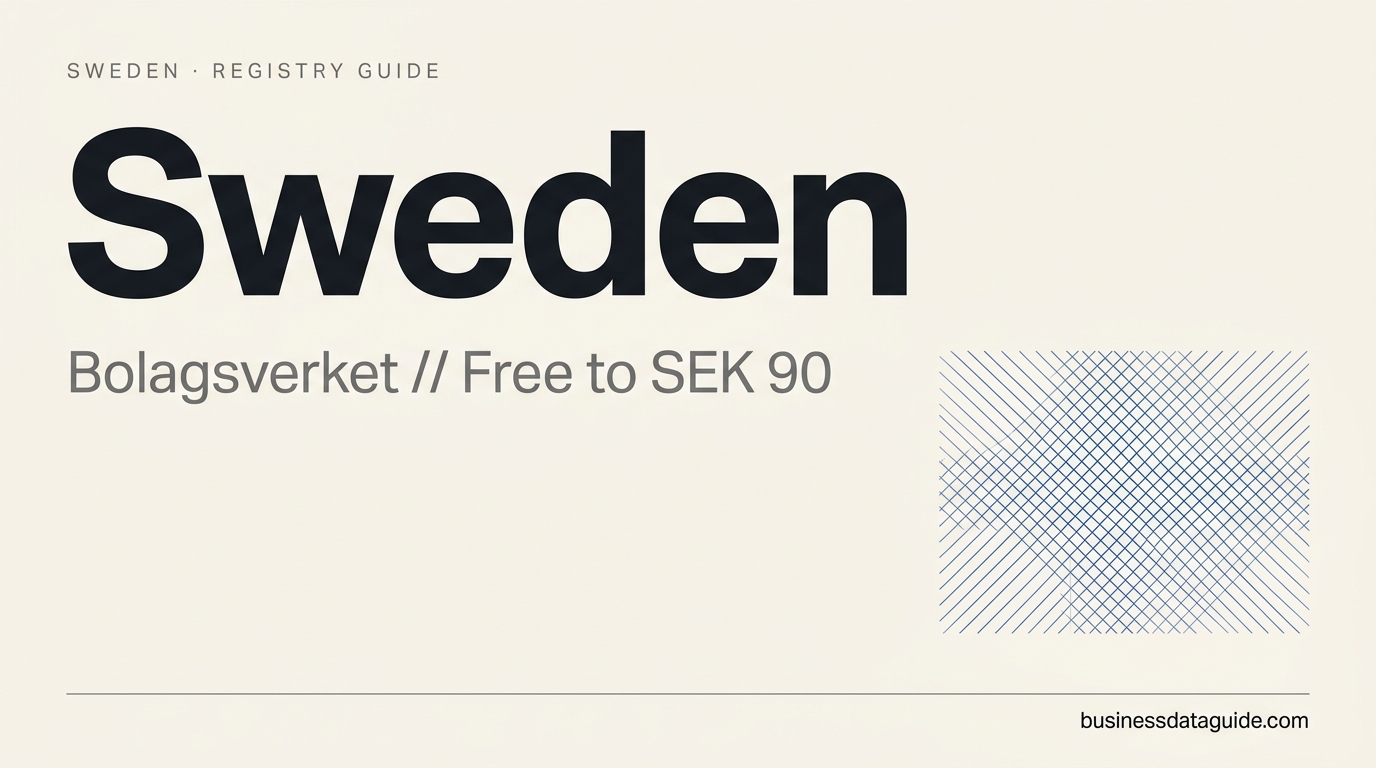 Sweden company registry guide cover