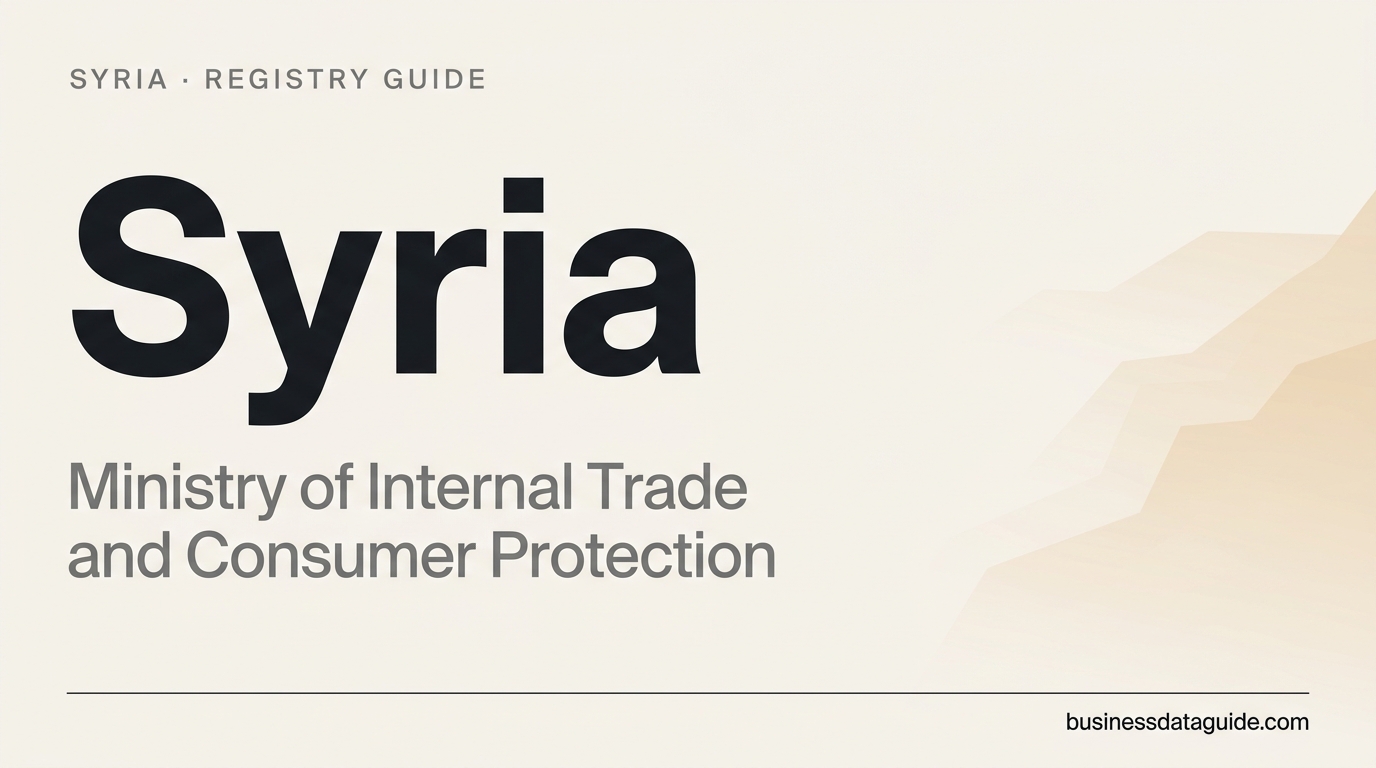 Syria company registry guide cover