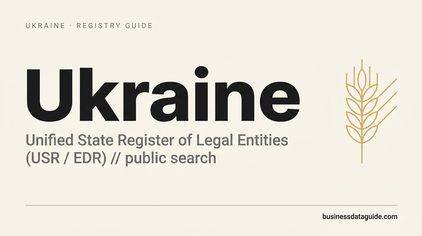 Ukraine company registry guide cover