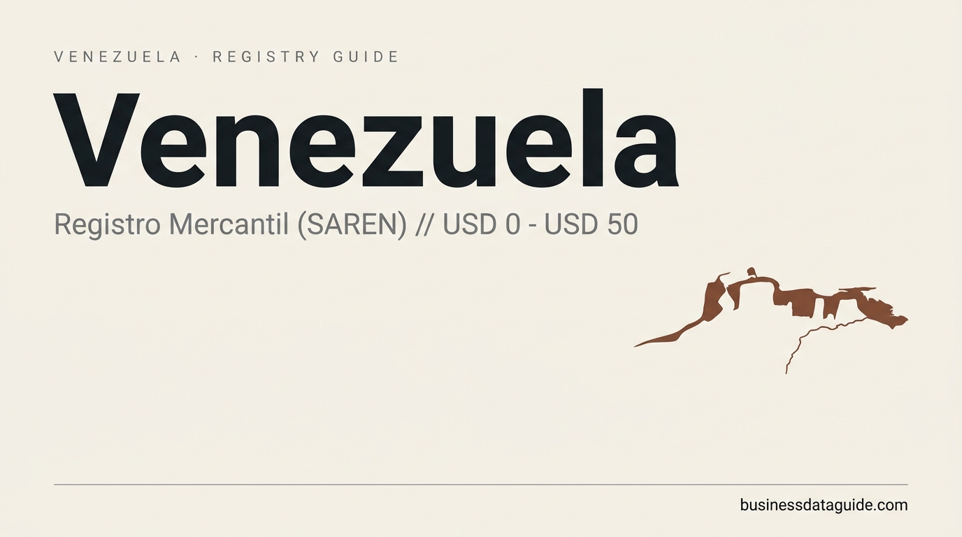 Venezuela company registry guide cover