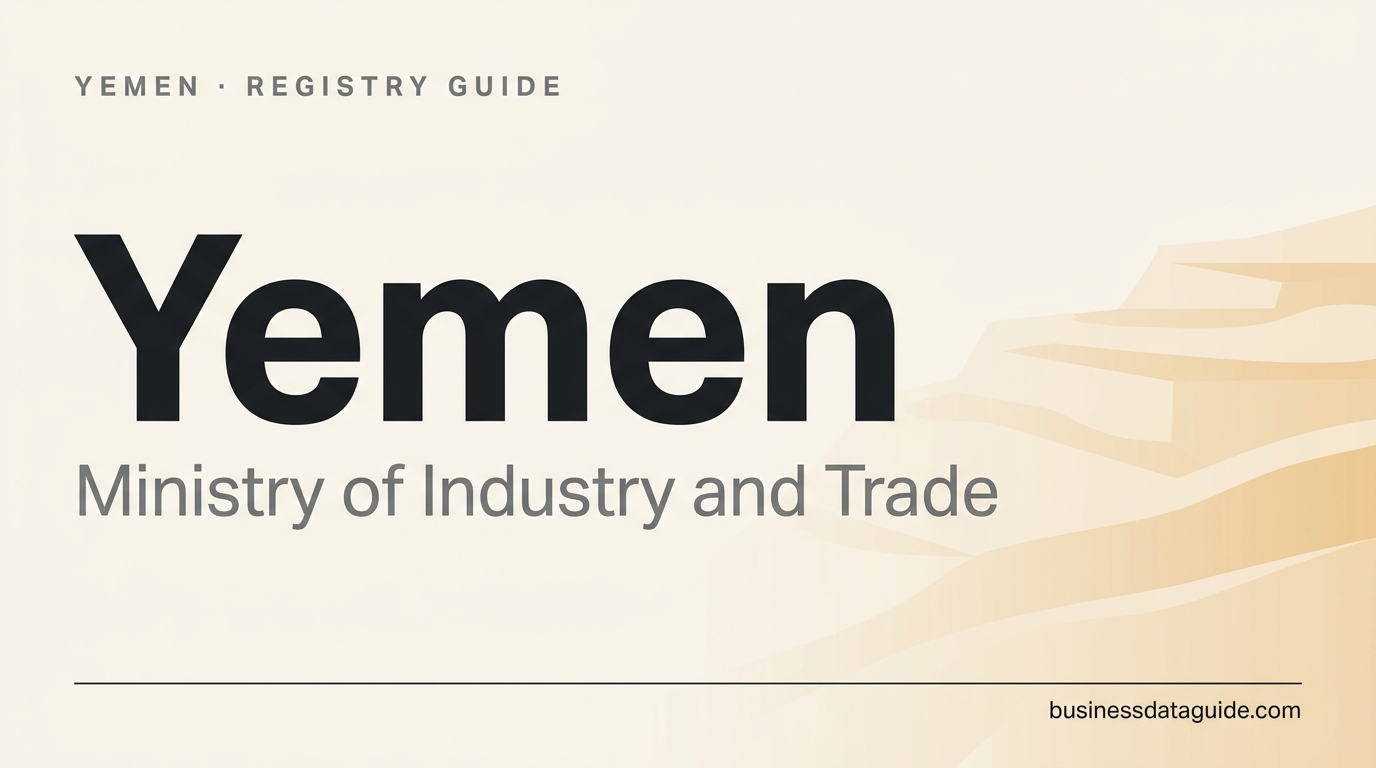 Yemen company registry guide cover