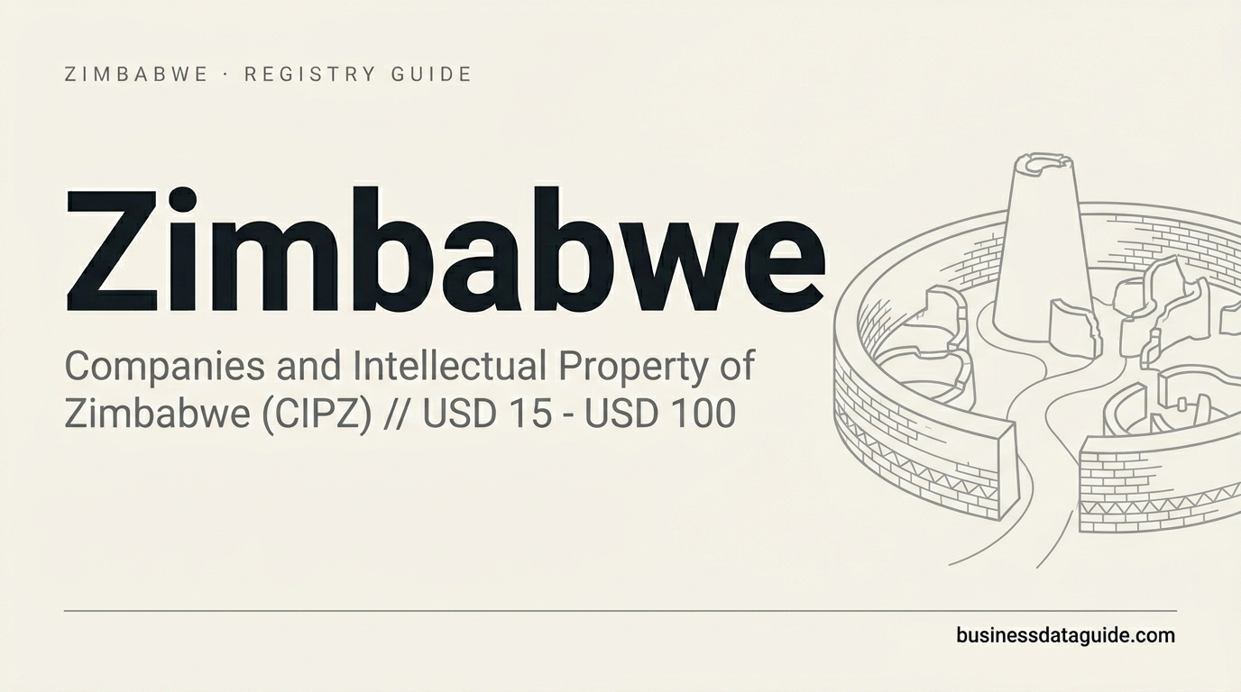 Zimbabwe company registry guide cover